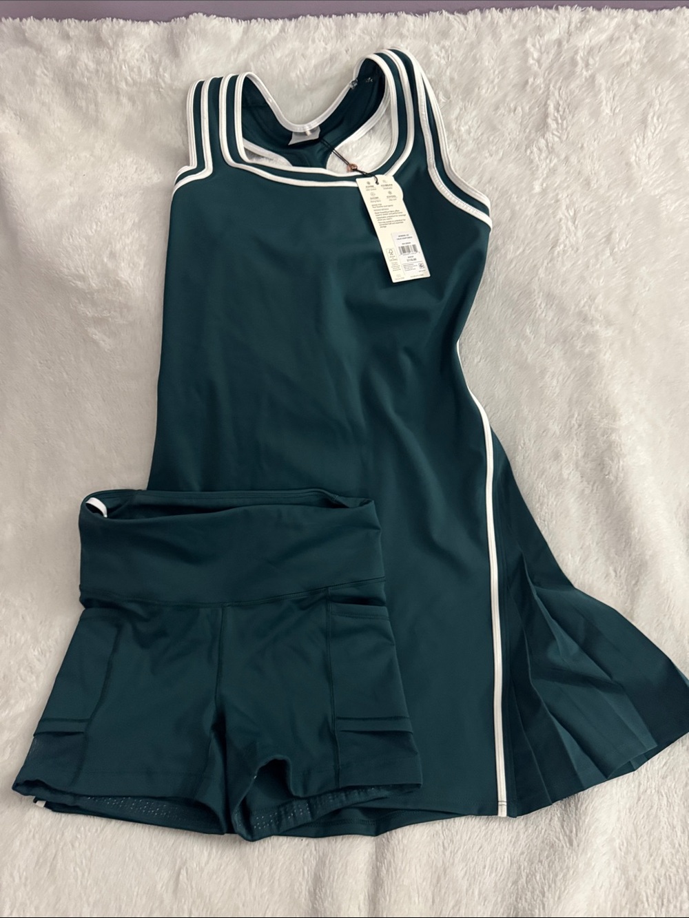 NWT Teal Calia tennis dress with shorts
